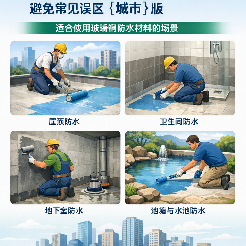 玻璃钢防水材料施工注意事项,避免常见误区 红河 版
