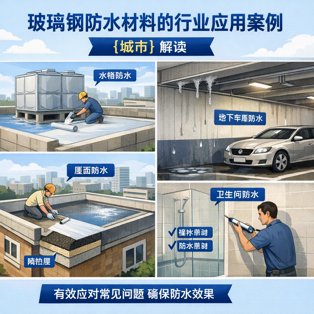 玻璃钢防水材料的行业应用案例,红河解读